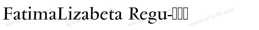 FatimaLizabeta Regu字体转换